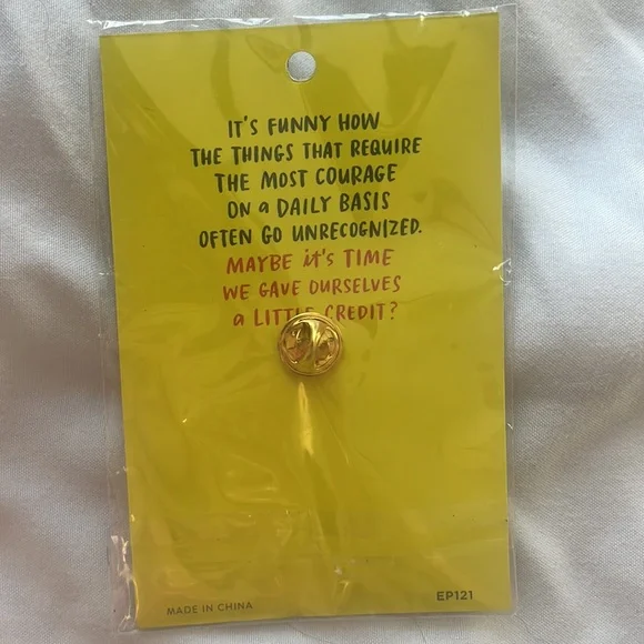 “Accepted My Flaws” Pin by Emily McDowell - Picture 2 of 3